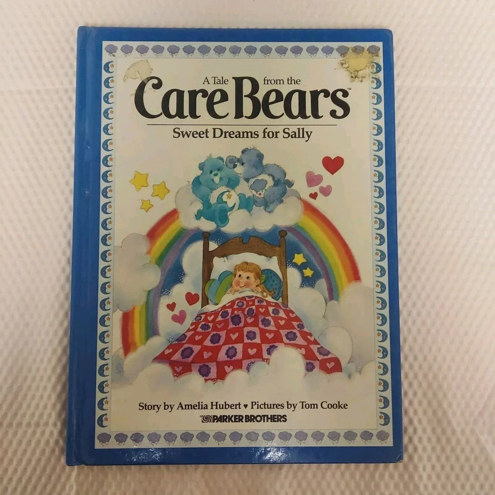 Care Bears Sweet Dreams For Sally Book 1983 Parker Brothers (Hardcover)